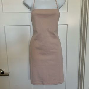 Topshop Scuba Strappy Mini Dress